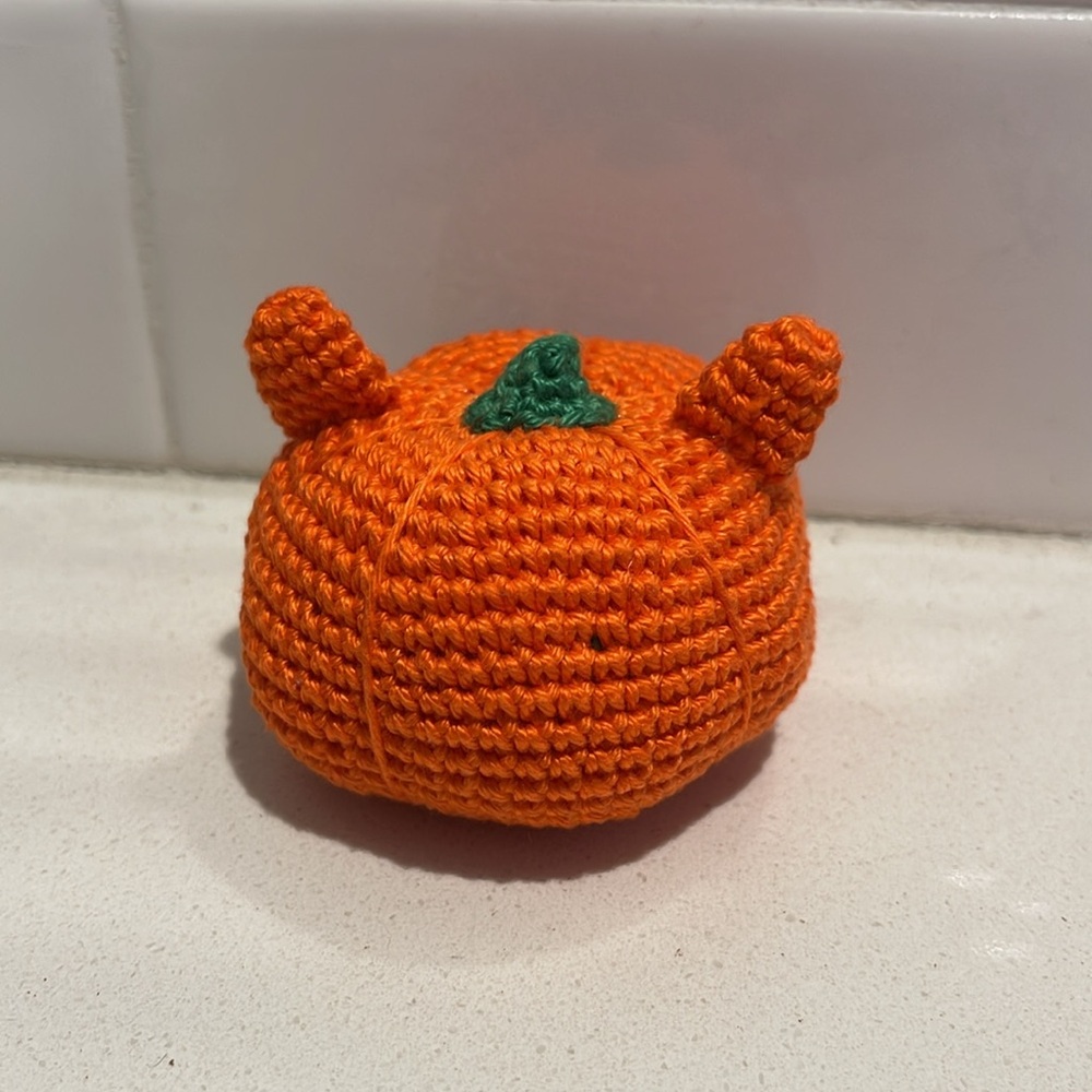 Handcrafted Pumpkitty Pumpkin Cat Kitty Halloween Seasonal Holiday Decor Fall - Picture 7 of 10